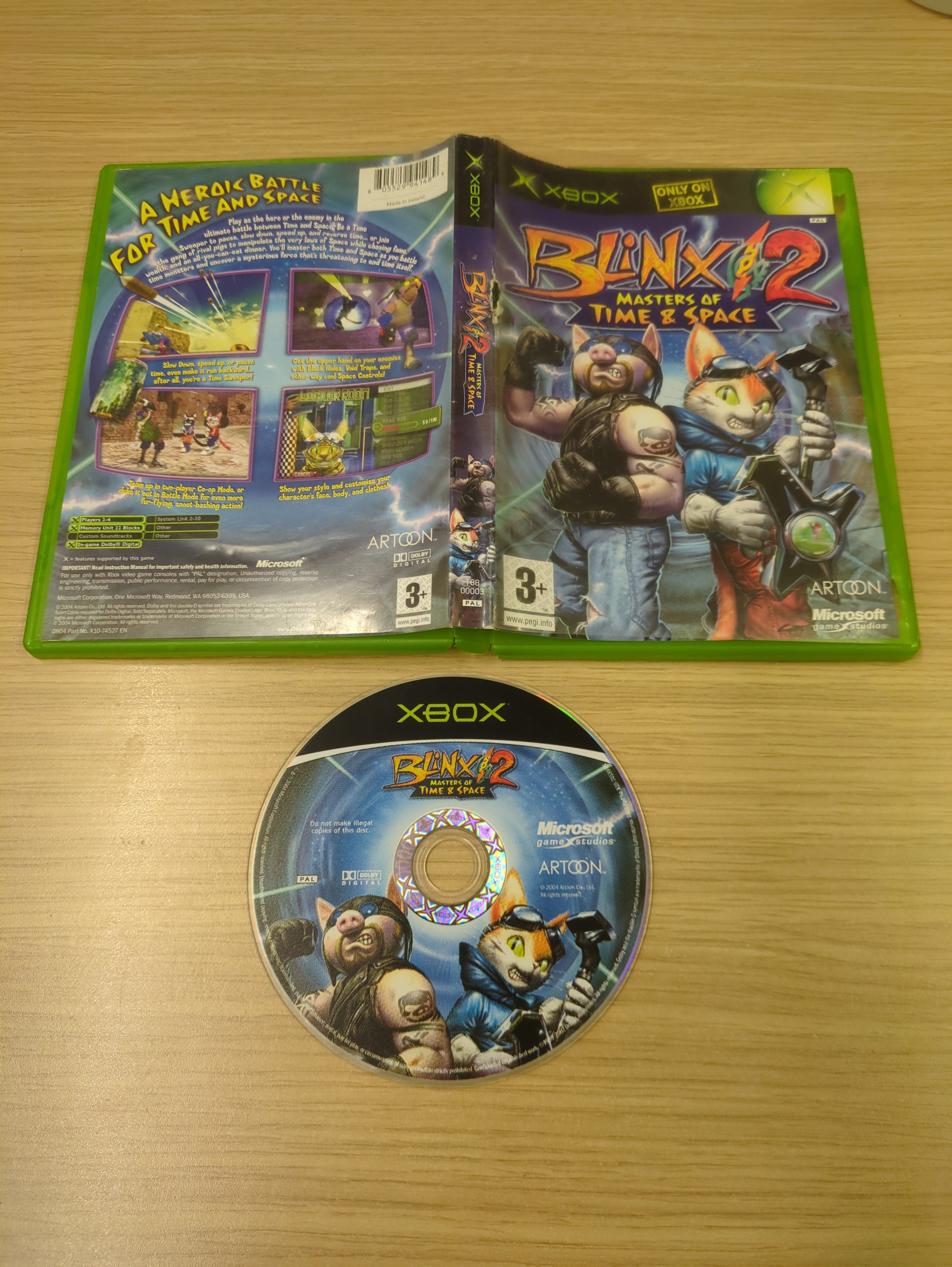 Blinx 2: Masters of Time & Space original Xbox game Blinx 2: Masters of Time & Space original Xbox game